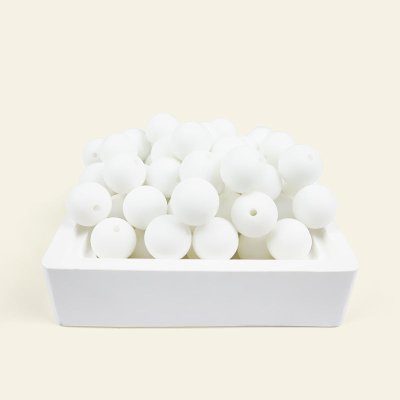 Wholesale  100pcs/pack Candy Color Round Beads Silicone Beads